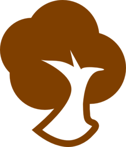 255x297 Brown Tree Icon Clip Art