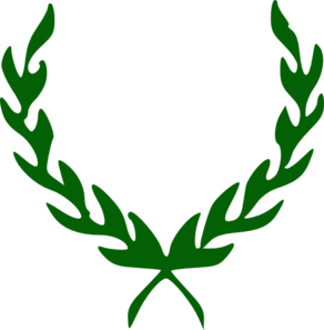 292x297 Green Laurel Wreath Clip Art Clipart Panda