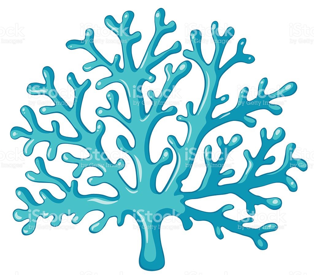 1024x899 Teal Coral Reef Clip Art