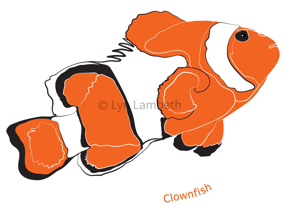 1000x750 Fish Clipart, Instant Download, Reef Clip Art, Fish Digital, Blue