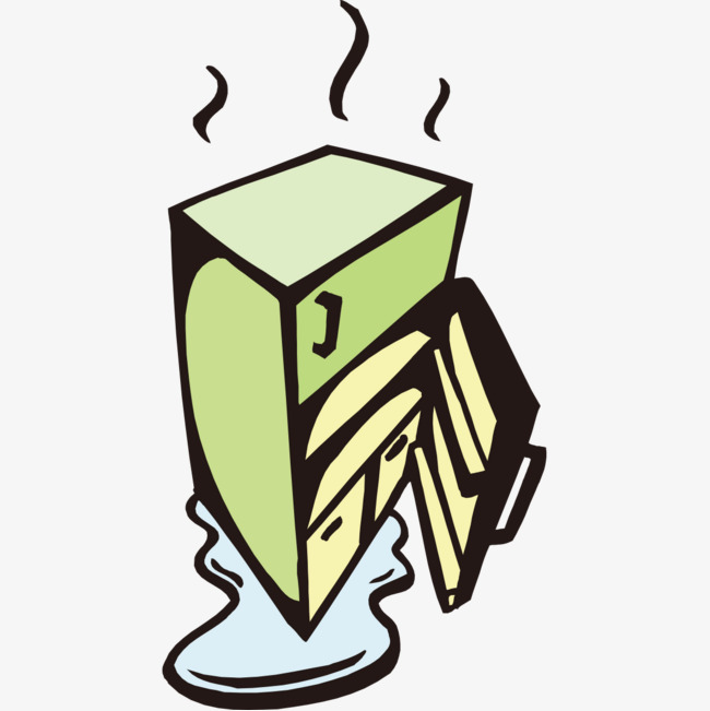 650x651 Hand Painted Pattern Leaking Refrigerator, Hand Painted, Leak