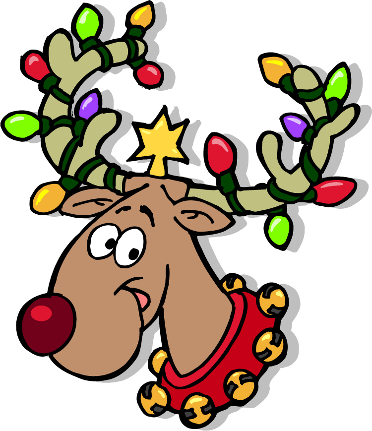 750x869 Cartoon Pictures Of Reindeer Free Clip Art