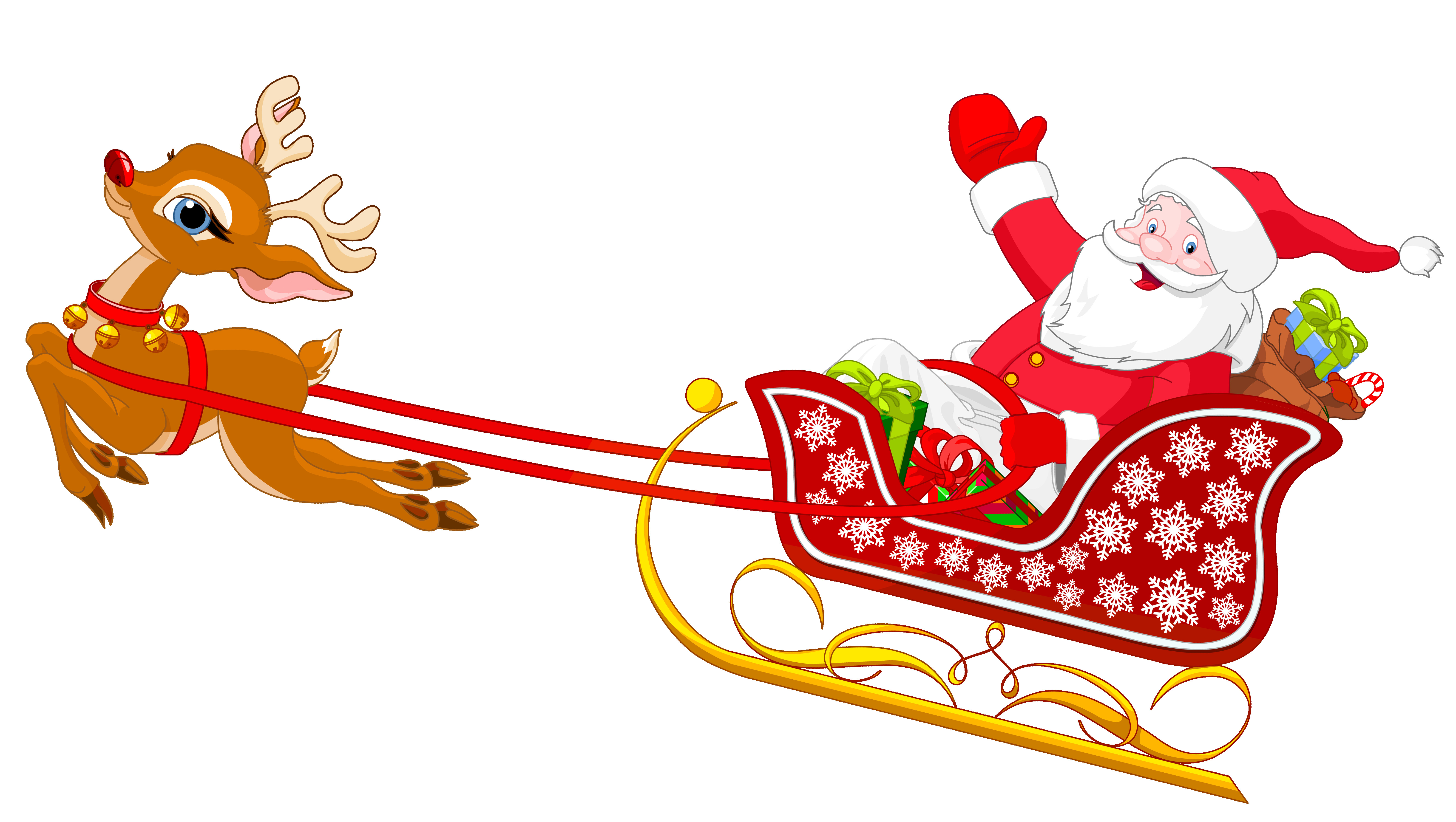 6337x3579 Free Santa Reindeer Cliparts Download Clip Art Fine With Clipart