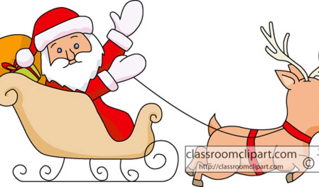 1024x600 Santa In Net Clipart