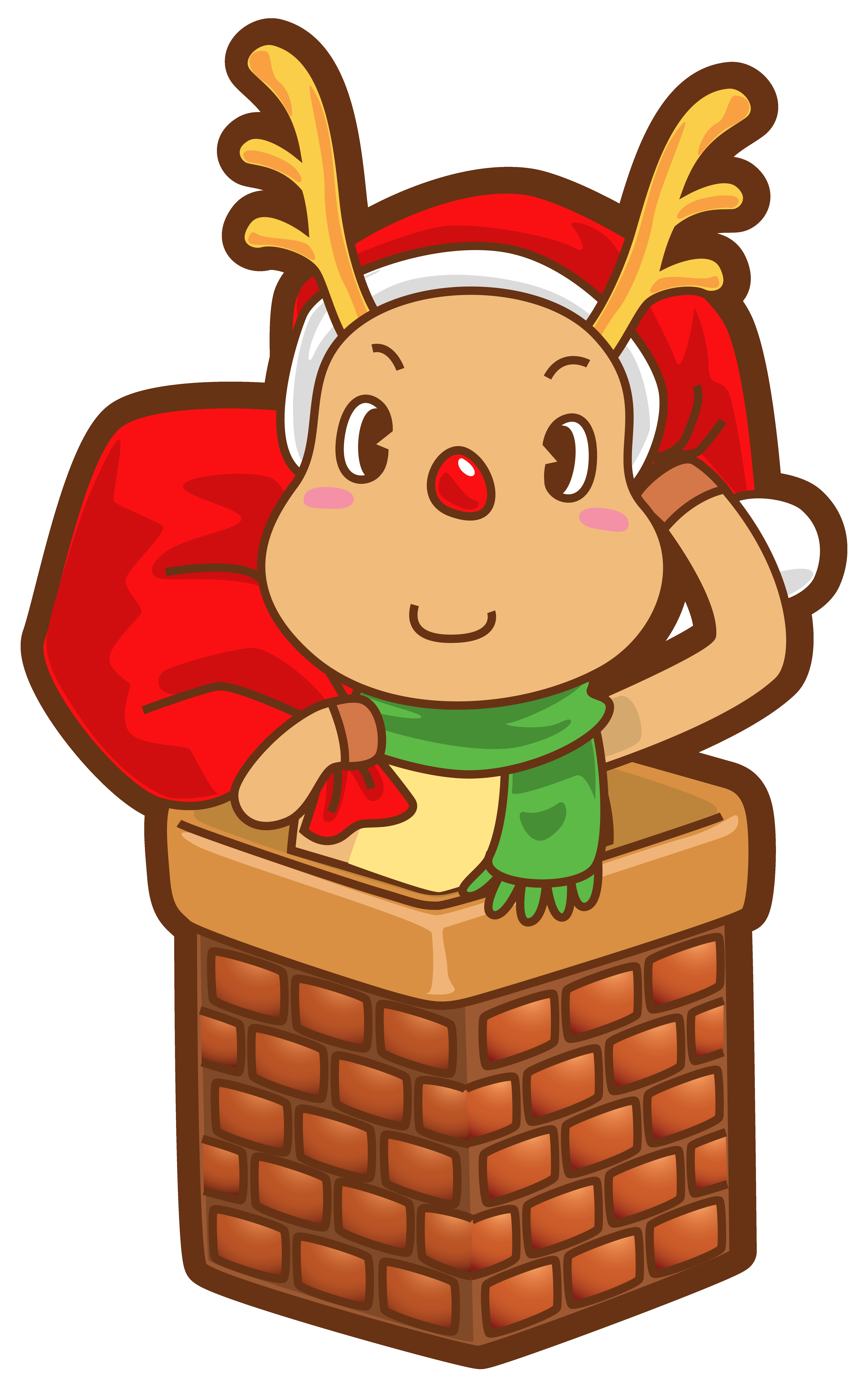 5422x8676 Rudolph Santa Claus S Reindeer Clip Art Cute Png Picture