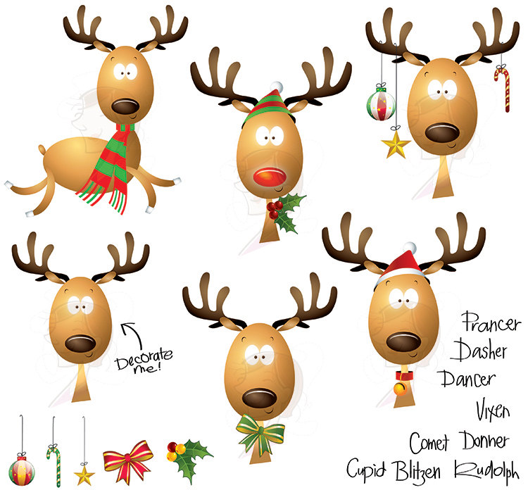 750x696 Reindeer Clip Art Black And White Clipart Panda