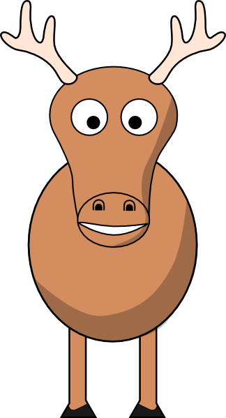 324x599 Caribou Face Cliparts