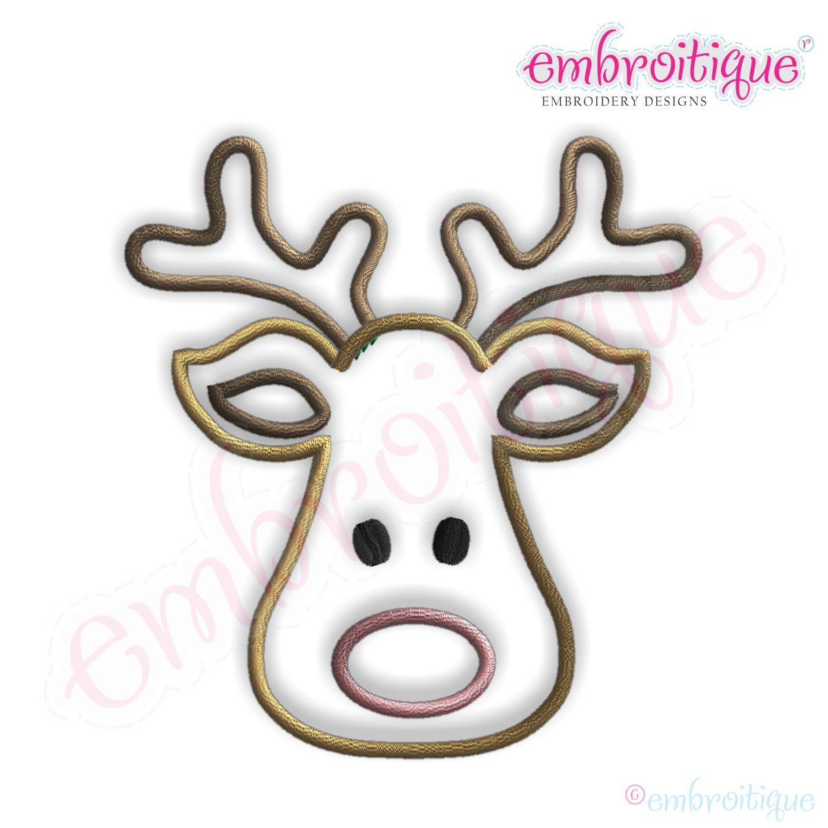 1200x1200 Rudolph Head Outline Clipart