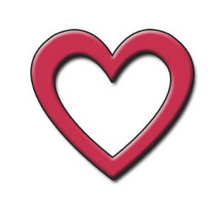 300x300 Free Clipart Picture Of An Open Red Heart