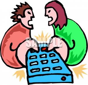 300x291 Couple Fighting Over The Remote Control
