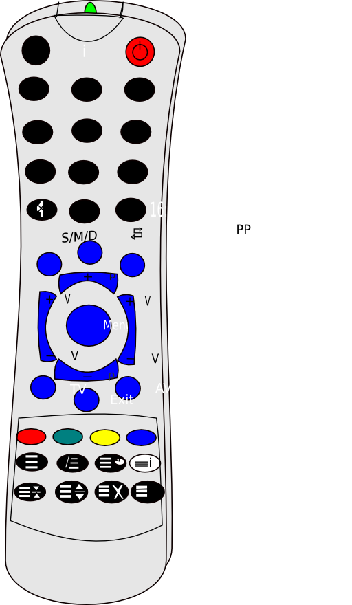 512x880 Remote Control Clipart I2clipart