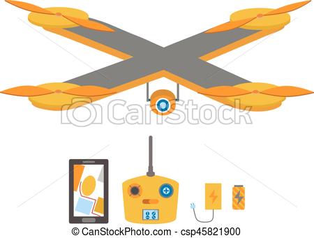 450x341 Bright Quadrocopter, Remote Control, Navigation System, Battery