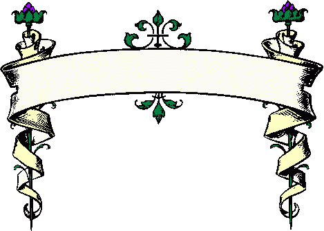469x334 Pretty Scroll Banner Clipart