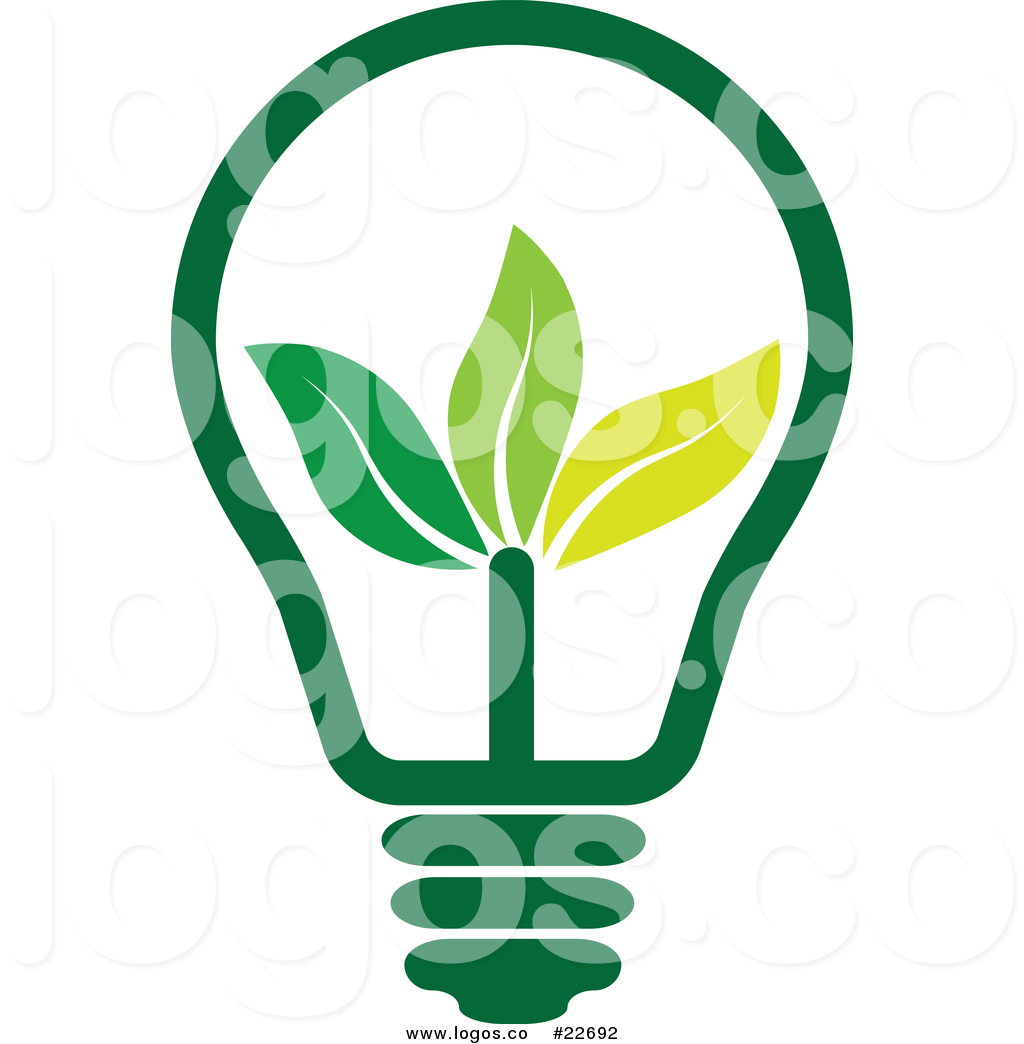 1024x1044 Vector Logo Of A Green Energy Light Bulb With Leaves By Colormagic