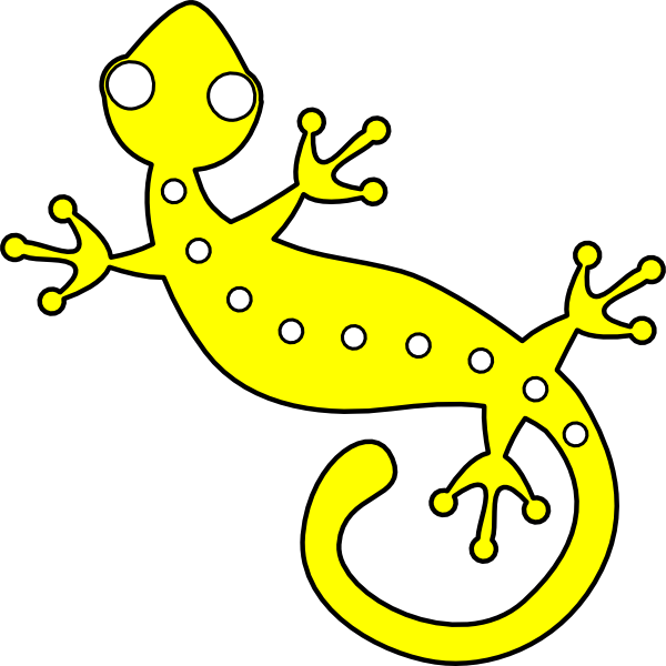 600x600 Gecko Clip Art Free Vector 4vector