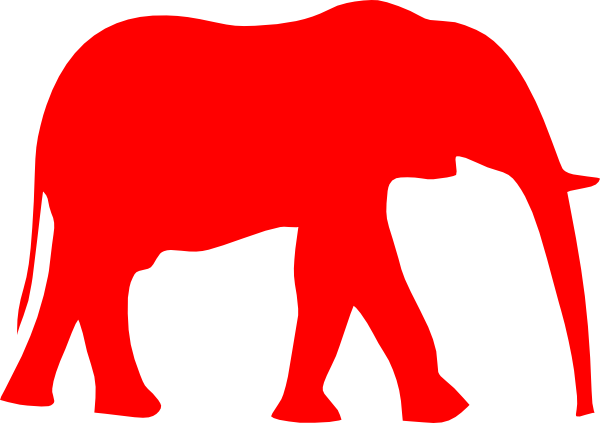 600x423 Red Elephant Clip Art