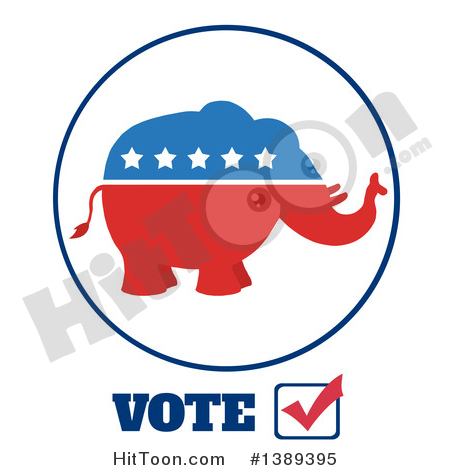 450x470 Republican Elephant Clipart