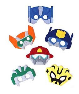 252x300 Kids Face Mask Halloween Transformers Costume Rescue Bots Party