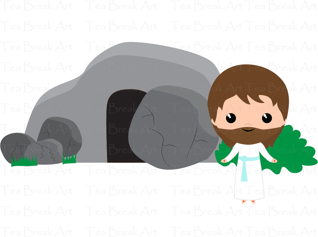 1068x794 The Resurrection Religious Easter Clipart Set 1 Digital Clip Art