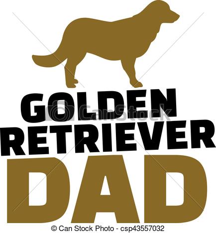 434x470 Golden Retriever Dad With Dog Silhouette Vectors