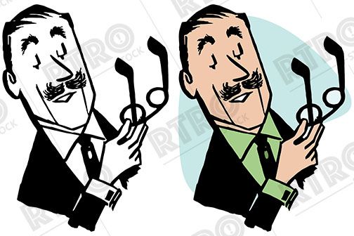 504x336 A Distinguished Man With A Mustache Removes His Glasses Vintage