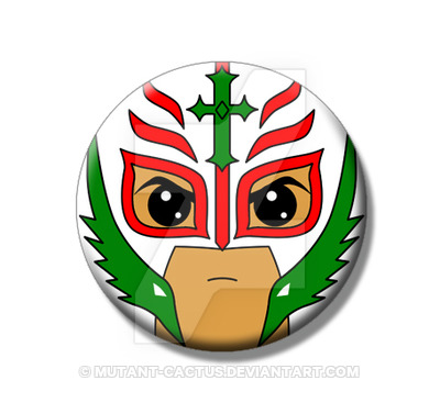 400x377 Rey Mysterio Mexico Button By Mutant Cactus