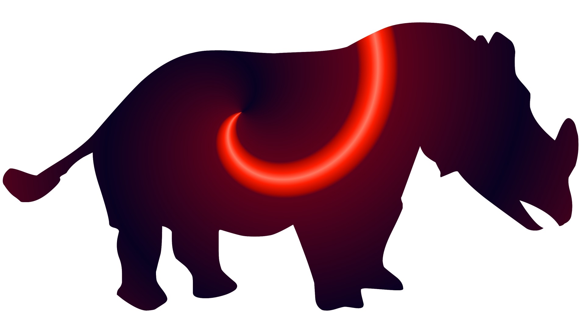 1920x1056 Rhinoceros Clipart