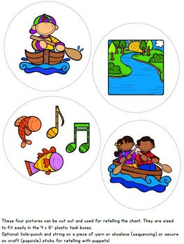264x350 Row, Row, Row Your Boat Nursery Rhyme Literacy Tasks By Positively