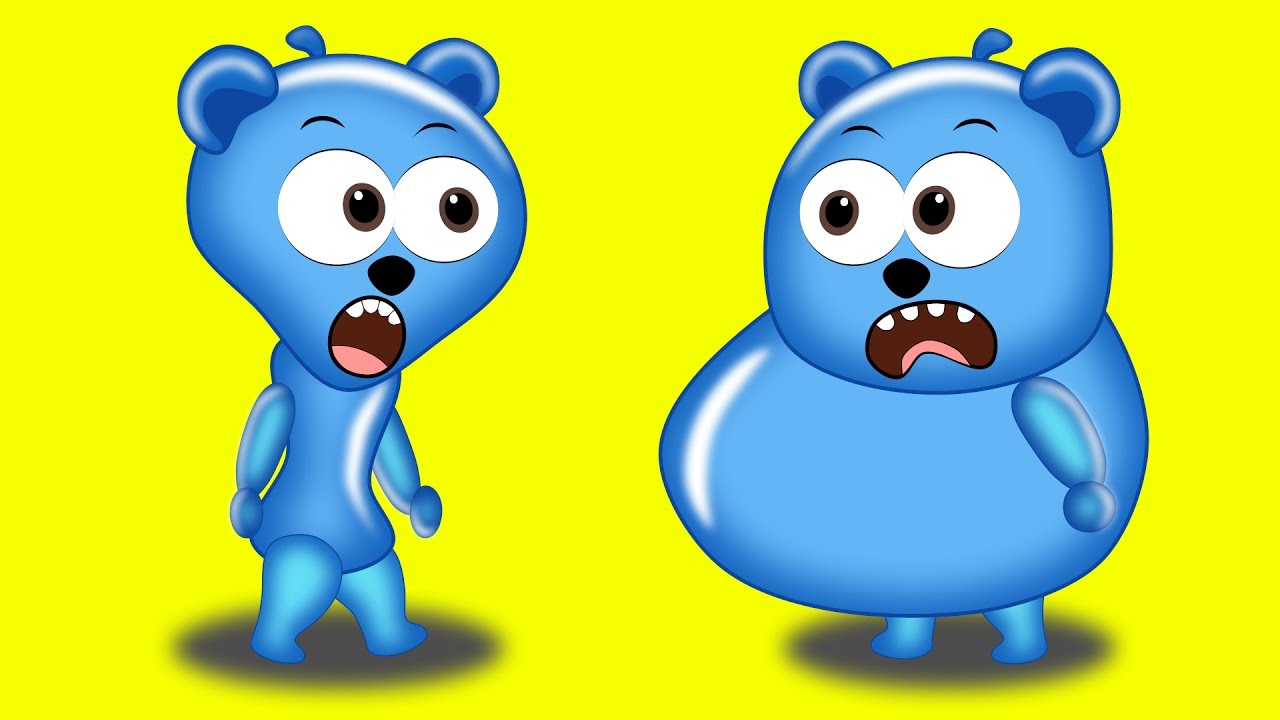 1280x720 Blue Clipart Gummy Bear