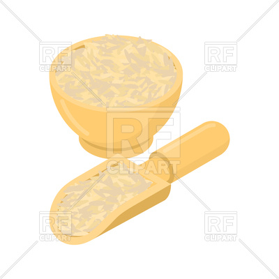 400x400 Brown Rice In Wooden Bowl And Spoon