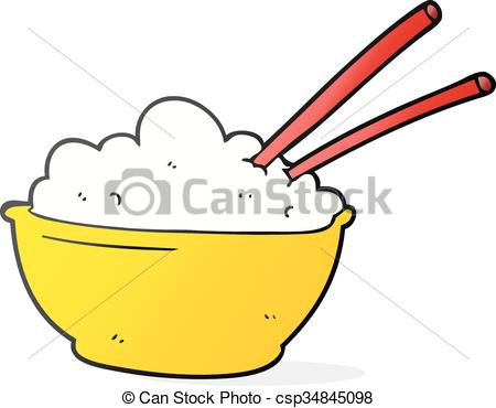 450x370 Freehand Drawn Cartoon Bowl Of Rice Eps Vectors