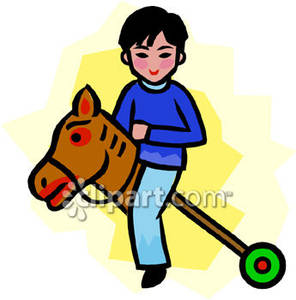 296x300 Hobbyhorse Clipart