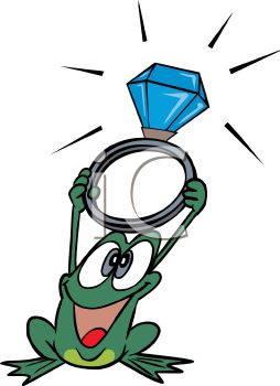 254x350 Frog Holding A Diamond Ring