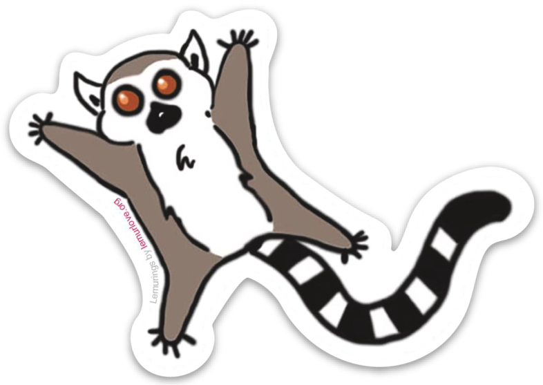 786x557 Lemur Love Plus Lemuring Stickers