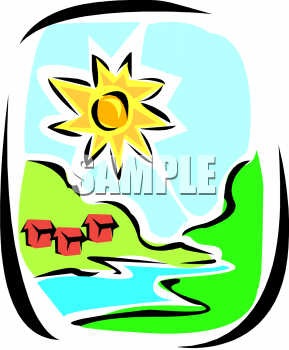 289x350 River Valley Clipart