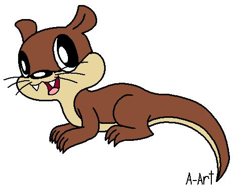 467x369 River Otter By Ariana Art