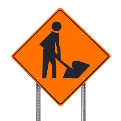 414x414 Best Road Construction Signs