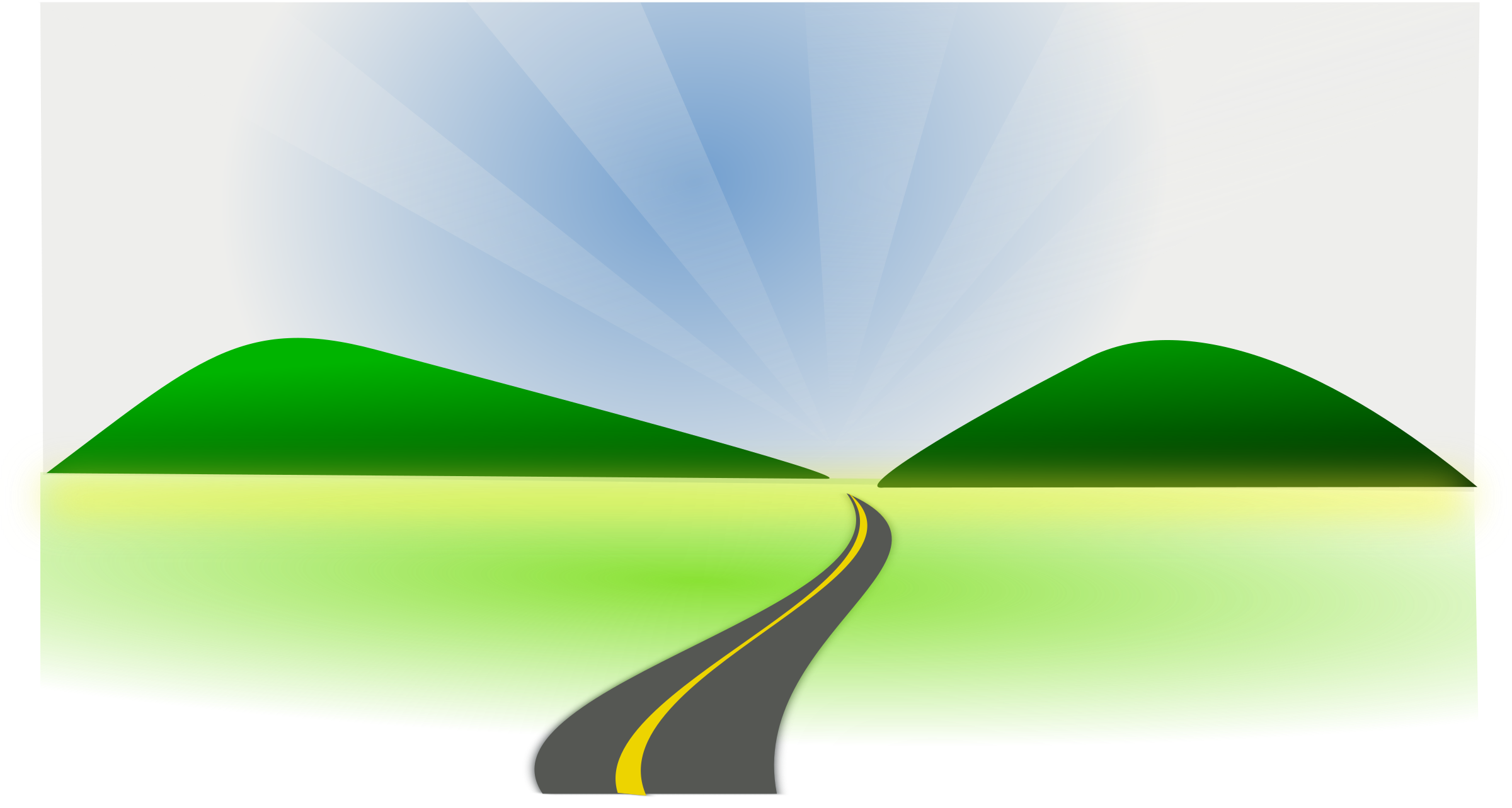2400x1283 Clip Art Clip Art Of A Road