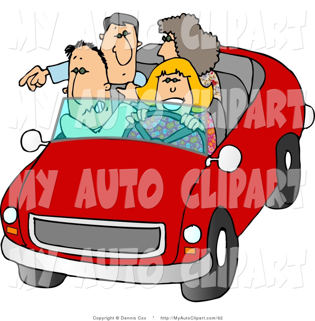 1024x1044 Clip Art Of Two Double Date Couples Going On A Road Trip By Djart