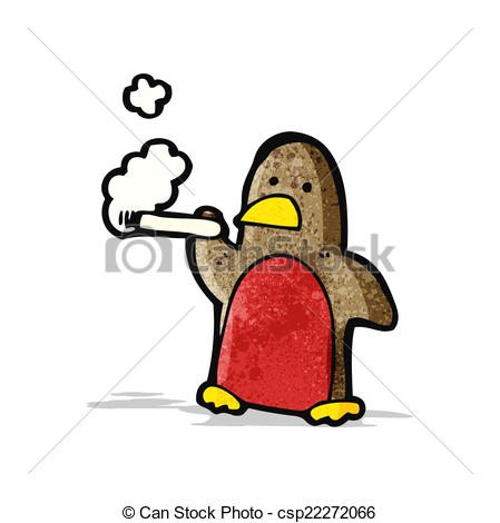449x470 Cartoon Smoking Chirstmas Robin. Cartoon Smoking Christmas Clip