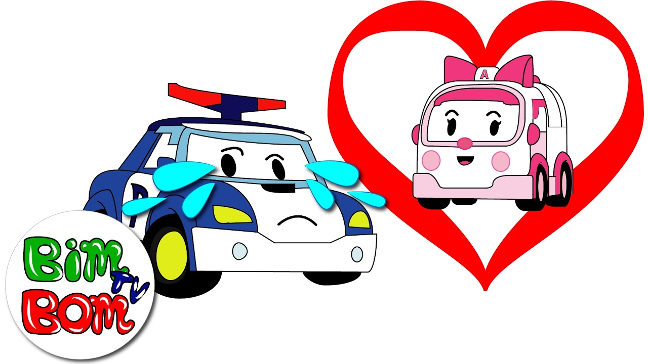 1280x720 Poli Robocar Fell In Love With Amber. Happy Valentine's Day