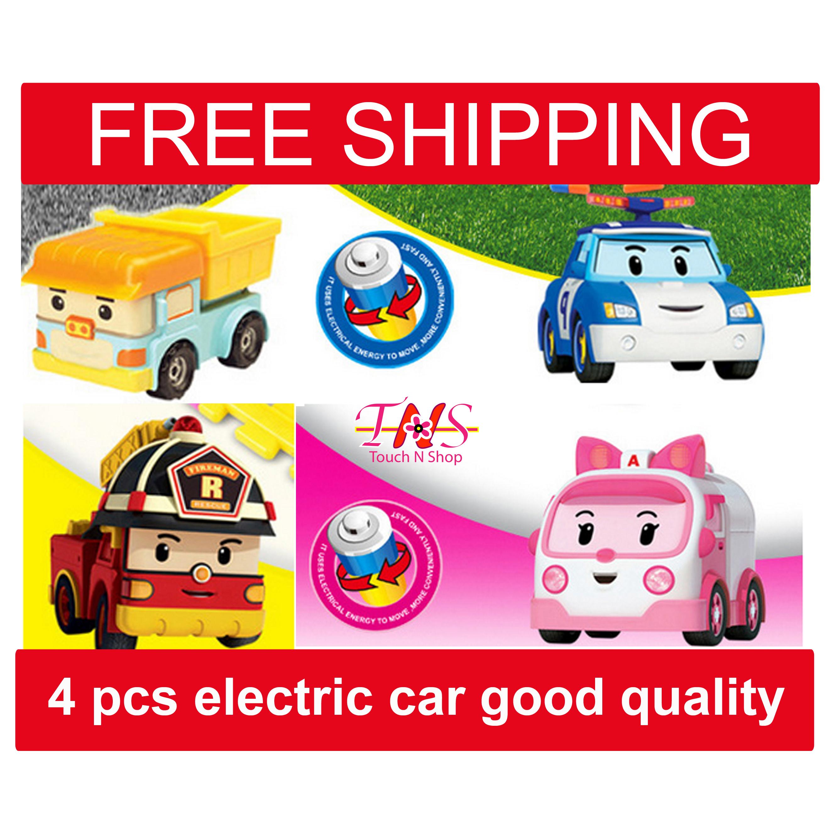 2664x2664 Robocar Poli 4 Pcs Set Electric Car High Quality !! The Best Gift