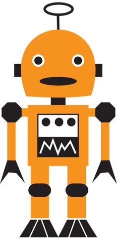 236x478 Cute Robots Clipart