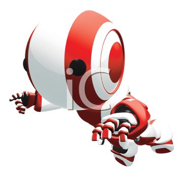 350x350 Flying 3d Robot