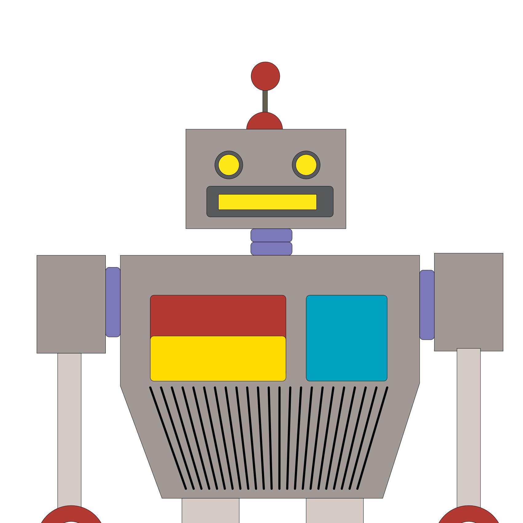 1701x1701 Robot Clipart