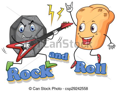 450x349 Rock And Roll With Facial Expression Clipart Vector