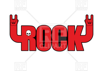 400x274 Letters With Hands, Rock And Roll Sign, Logo For Rock Festival
