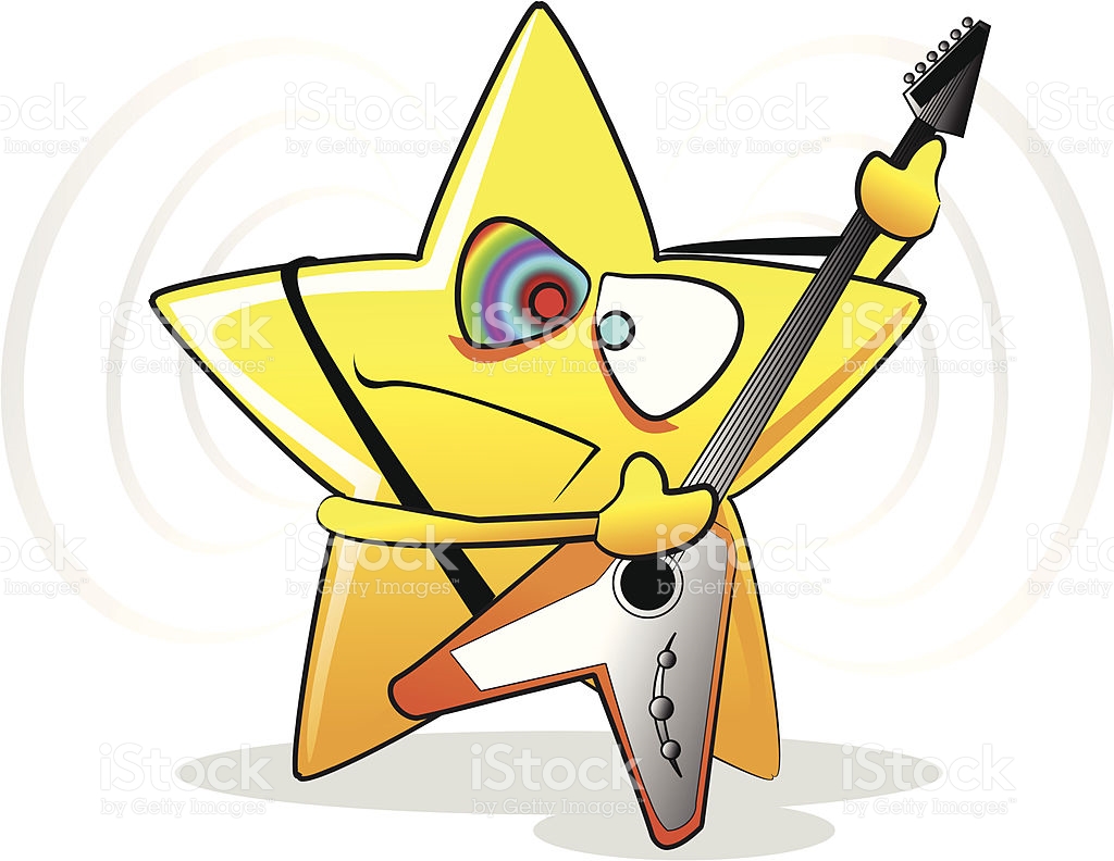 1024x792 Clipart Yellow Rock Star
