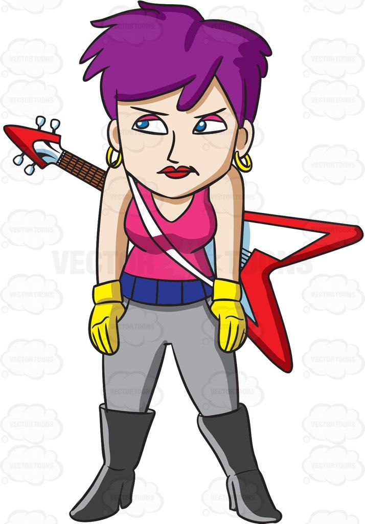 714x1024 A Sad And Awkward Female Rocker