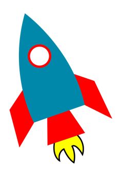 236x346 Blue Rocket Ship Clip Art